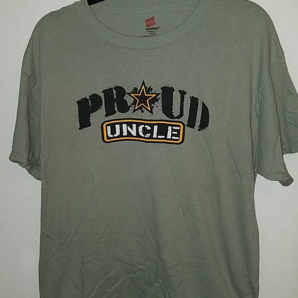 Mens Proud Army Uncle